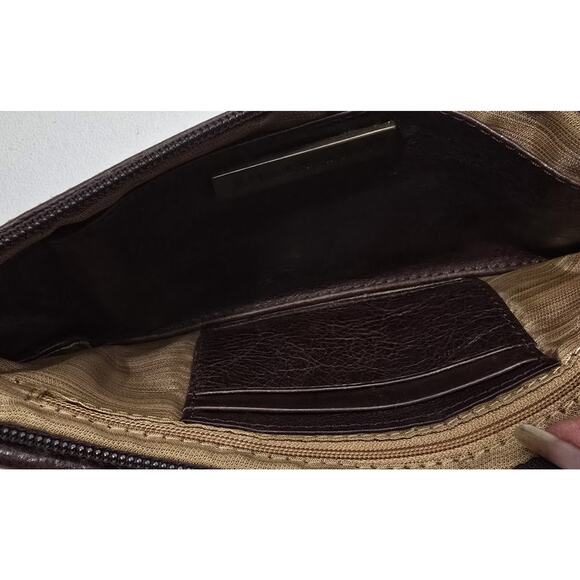 Vintage Eileen West Distressed Leather Wallet Long Brown Leather 9.5" - Picture 10 of 13